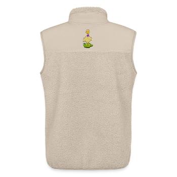 Ente Waffeleis - Unisex Sherpaweste von Stanley/Stella - Beige - Hinten - AI Model Male 178 light (178cm)