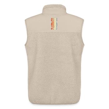 Dartspieler Vater - Unisex Sherpaweste von Stanley/Stella - Beige - Hinten - AI Model Male 178 light (178cm)