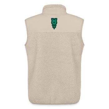 Zodiac Tribal Taurus and Earth - Unisex Sherpa Gilet by Stanley/Stella - beige - Back - AI Model Male 178 light (178cm)