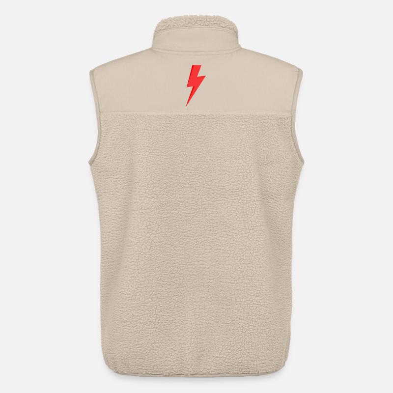 Red Lightning - Unisex Sherpa Gilet by Stanley/Stella - beige