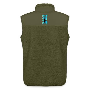 Taucher Design Retro Dive Outfit Geschenk - Unisex Sherpaweste von Stanley/Stella - Khaki - Hinten - AI Model Male 178 light (178cm)