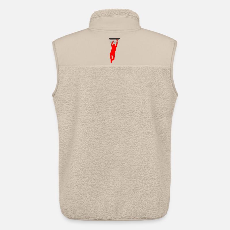 Prise OCR – Conception de barres suspendues - Veste sans manches sherpa unisexe Stanley/Stella - beige