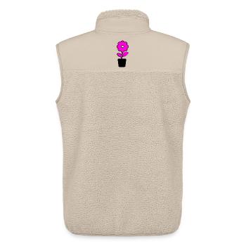 Flower - Unisex Sherpa Gilet by Stanley/Stella - beige - Back - AI Model Male 178 light (178cm)