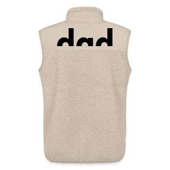 Dad Est. 2026 | Vater | Vatertag - Unisex Sherpaweste von Stanley/Stella - Beige - Hinten - AI Model Male 178 light (178cm)