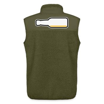 Bierflasche Leer (Bier Bierchen Symbol / POS 3C) - Unisex Sherpaweste von Stanley/Stella - Khaki - Hinten - AI Model Male 178 light (178cm)