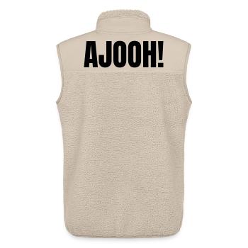 Ajooh - Unisex Sherpaweste von Stanley/Stella - Beige - Hinten - AI Model Male 178 light (178cm)