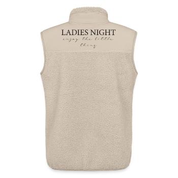 Ladies' night out: Enjoy the little things - Unisex Sherpa Gilet by Stanley/Stella - beige - Back - AI Model Male 178 light (178cm)
