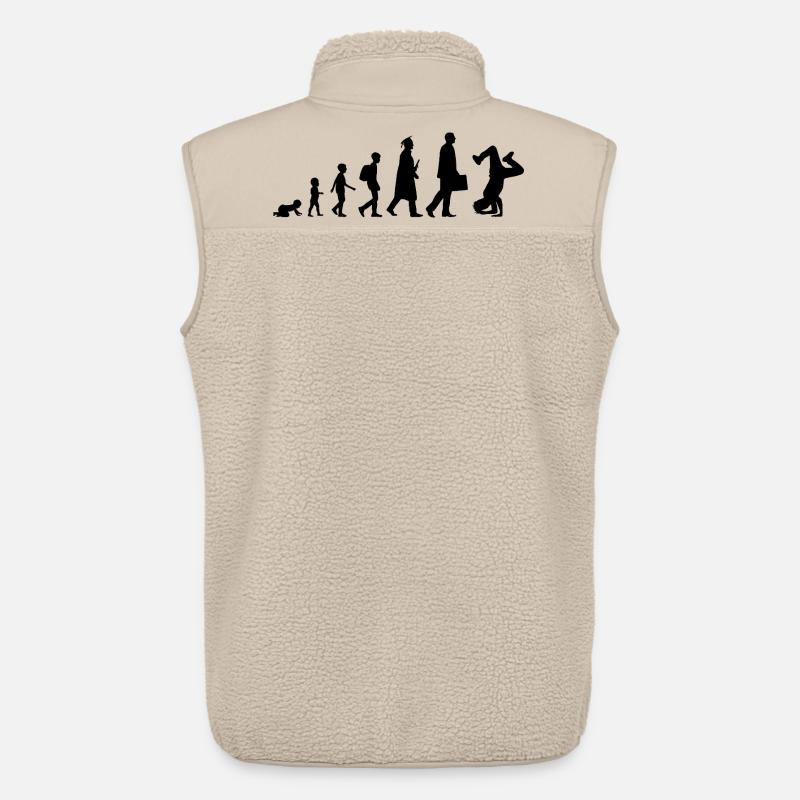 Entwicklung des Breakdance - Unisex Sherpaweste von Stanley/Stella - Beige