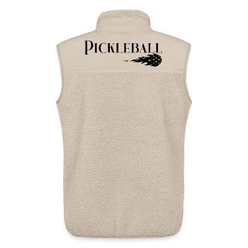 Pickleball - Veste sans manches sherpa unisexe Stanley/Stella - beige - Dos - AI Model Male 178 light (178cm)