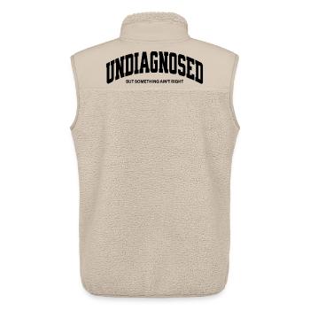 Undiagnosed but something ain`t right - Unisex Sherpaweste von Stanley/Stella - Beige - Hinten - AI Model Male 178 light (178cm)