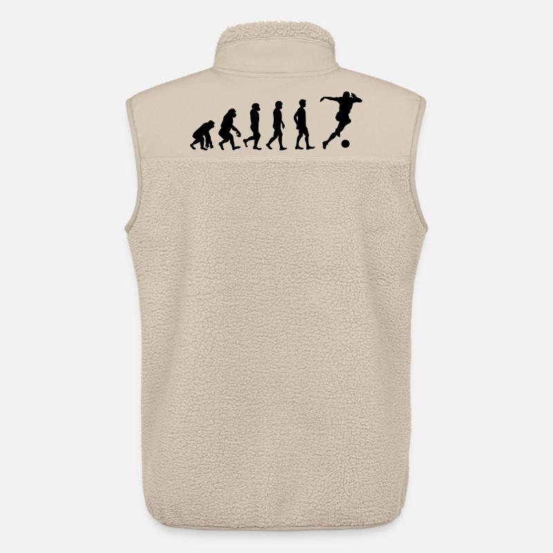 Evolution soccer - Veste sans manches sherpa unisexe Stanley/Stella - beige