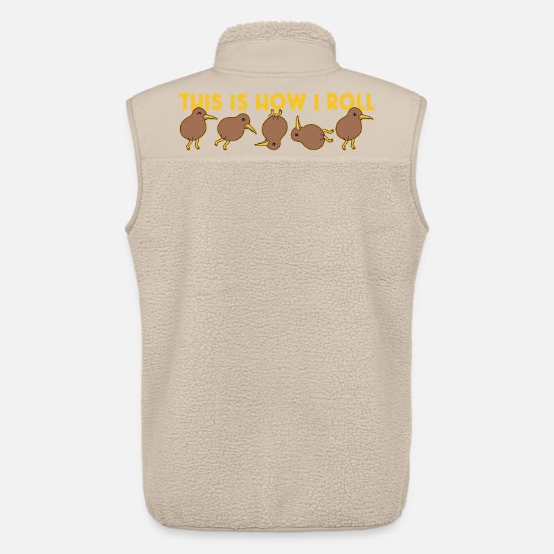 So mache ich Kiwi-Vogel Neuseeland - Unisex Sherpaweste von Stanley/Stella - Beige