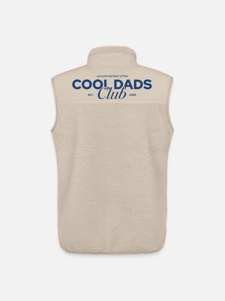 Cool Dads Club - Unisex Sherpa Gilet by Stanley/Stella - beige