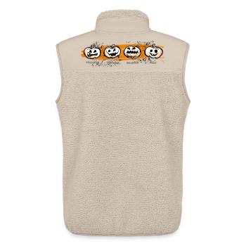 Halloween - Unisex Sherpaweste von Stanley/Stella - Beige - Hinten - AI Model Male 178 light (178cm)