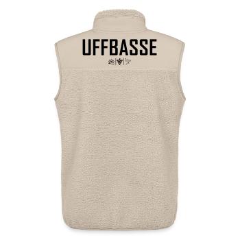 Uffbasse - Unisex Sherpaweste von Stanley/Stella - Beige - Hinten - AI Model Male 178 light (178cm)