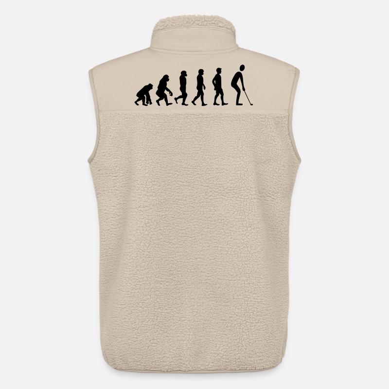 Golf de l’évolution - Veste sans manches sherpa unisexe Stanley/Stella - beige