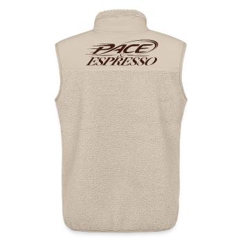 Pace Espresso - Unisex Sherpaweste von Stanley/Stella - Beige - Hinten - AI Model Male 178 light (178cm)