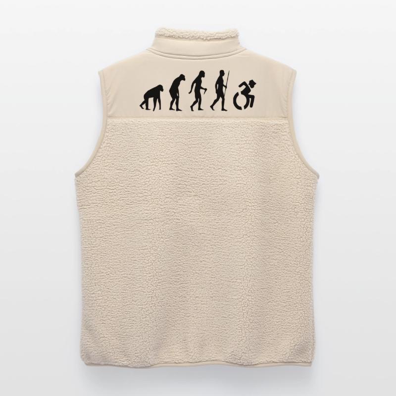 Evolution Rollstuhl. Die Rollstuhl-Evolution * Unisex Sherpaweste von Stanley/Stella