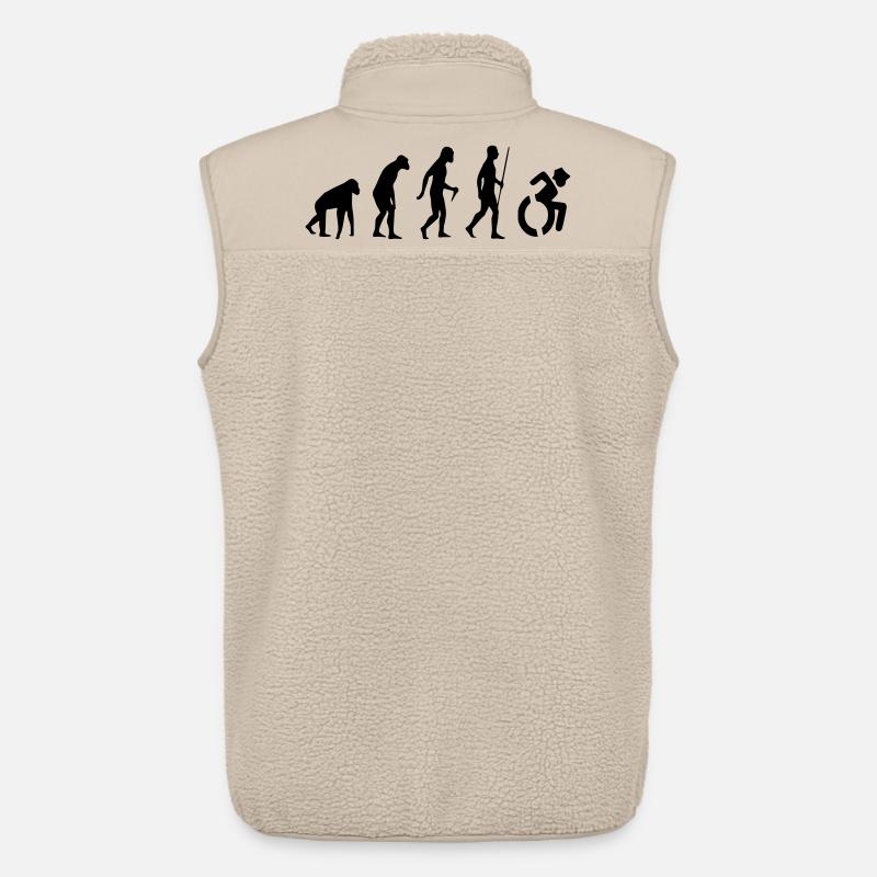 Evolution Rollstuhl. Die Rollstuhl-Evolution * - Unisex Sherpaweste von Stanley/Stella - Beige