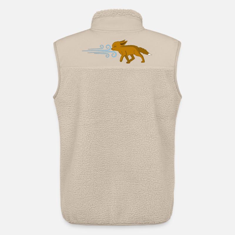 Der Fuchs und der Wind - Unisex Sherpaweste von Stanley/Stella - Beige