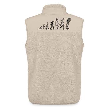 Electrician Evolution - Unisex Sherpa Gilet by Stanley/Stella - beige - Back - AI Model Male 178 light (178cm)