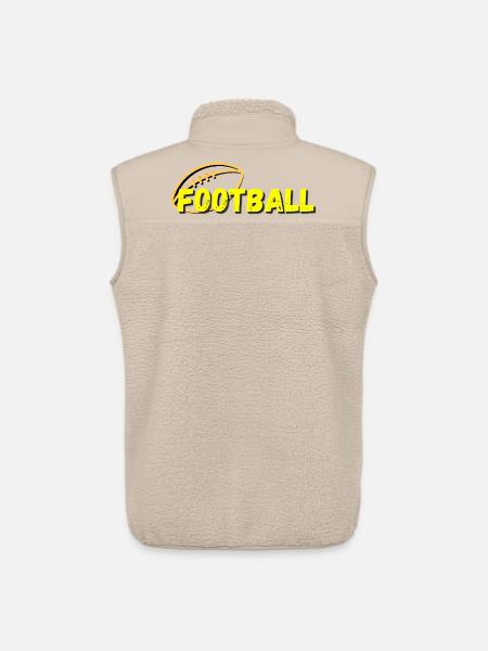 Gelb Retro Football - Unisex Sherpaweste von Stanley/Stella - Beige