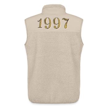 1997 Vintage 1997 Geburtstagsgeschenk - Unisex Sherpaweste von Stanley/Stella - Beige - Hinten - AI Model Male 178 light (178cm)