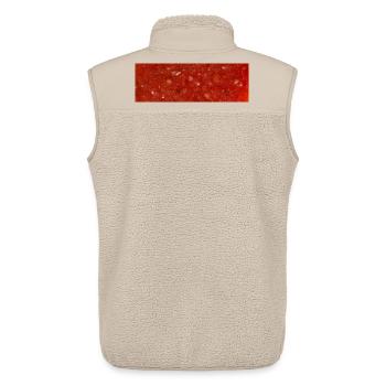 Tomatensauce - Unisex Sherpaweste von Stanley/Stella - Beige - Hinten - AI Model Male 178 light (178cm)