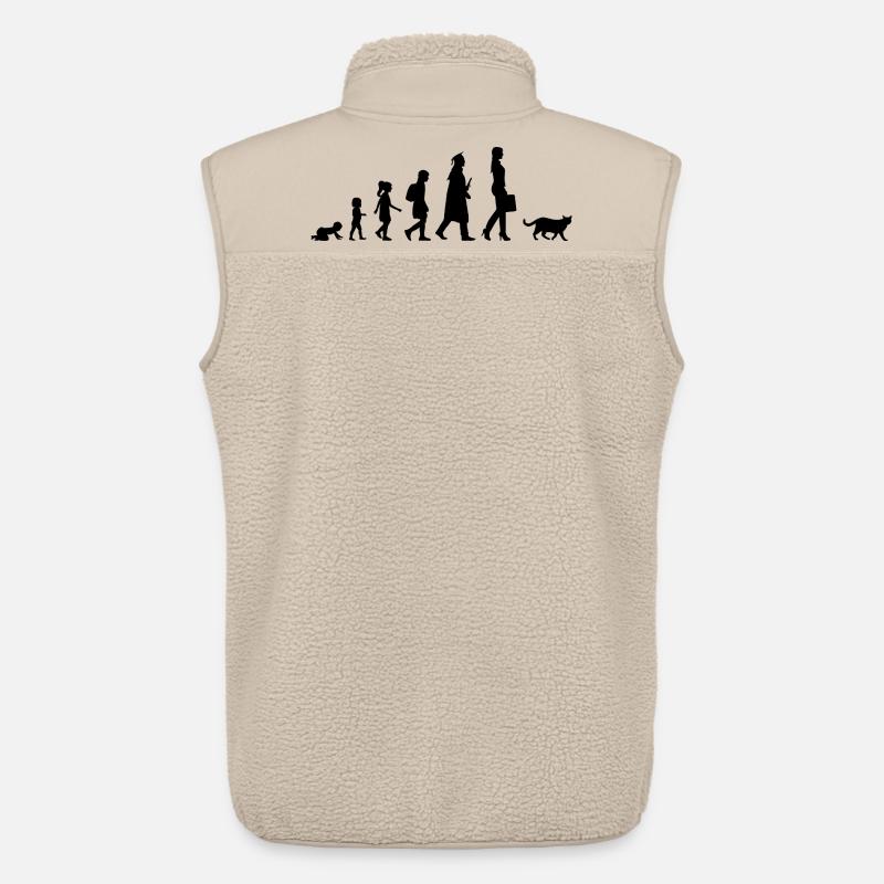 Entwicklung des Katzenbesitzers - Unisex Sherpaweste von Stanley/Stella - Beige