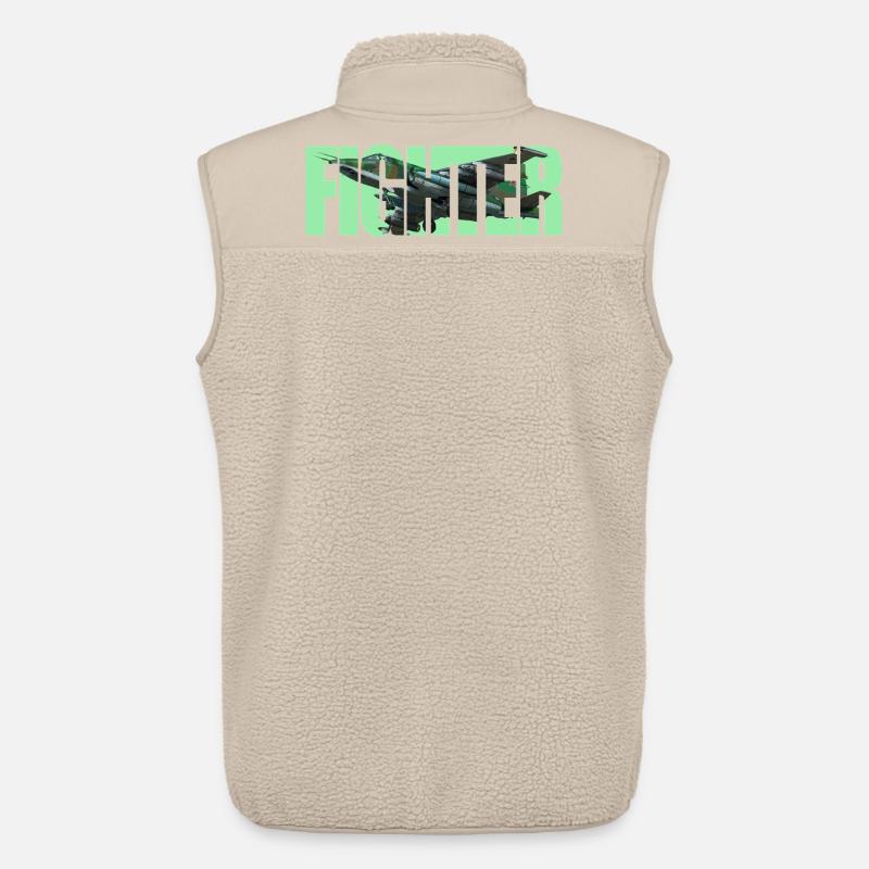 Fighter Su-25 - Unisex Sherpaweste von Stanley/Stella - Beige