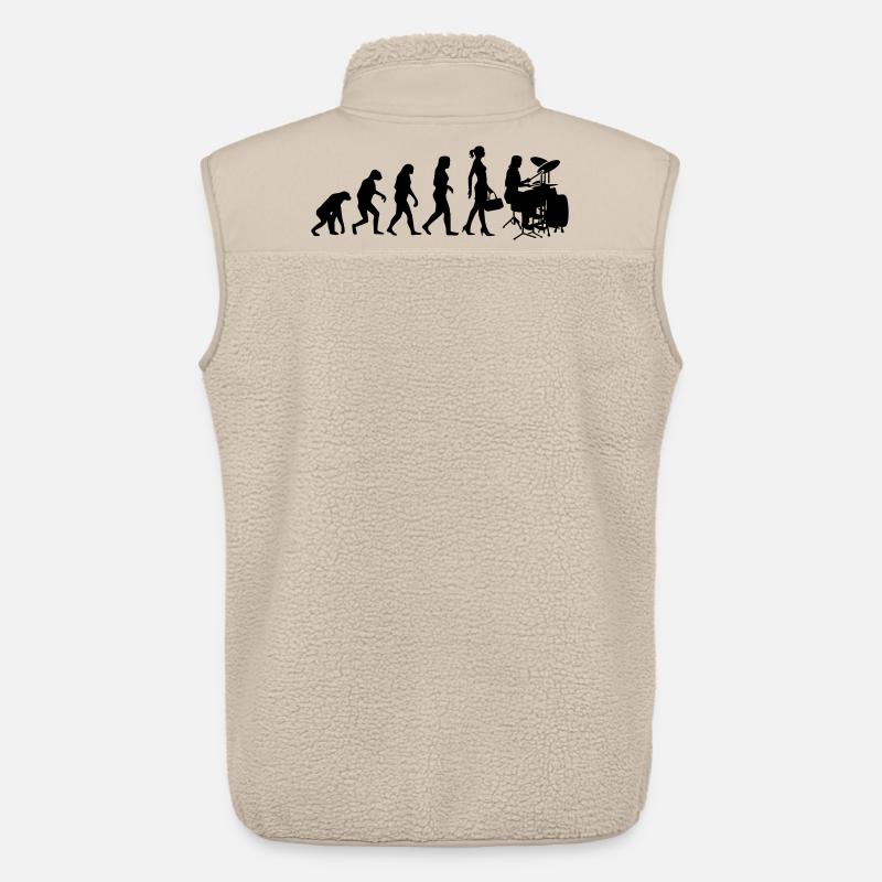 Evolution Schlagzeugerin Percussion Drummer - Unisex Sherpaweste von Stanley/Stella - Beige