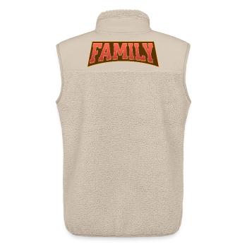 Famille - Veste sans manches sherpa unisexe Stanley/Stella - beige - Dos - AI Model Male 178 light (178cm)