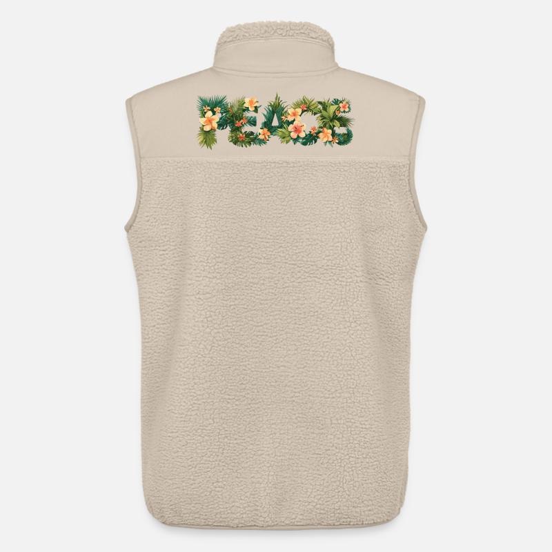 Peace - Summer Vibes - Unisex Sherpaweste von Stanley/Stella - Beige