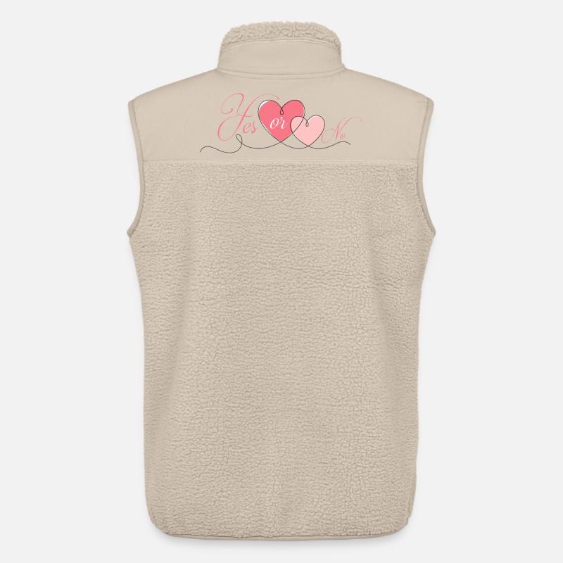 JA ODER NEIN - Unisex Sherpaweste von Stanley/Stella - Beige