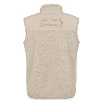 Kleine Schritte Grosse Wirkung - Unisex Sherpaweste von Stanley/Stella - Beige - Hinten - AI Model Male 178 light (178cm)