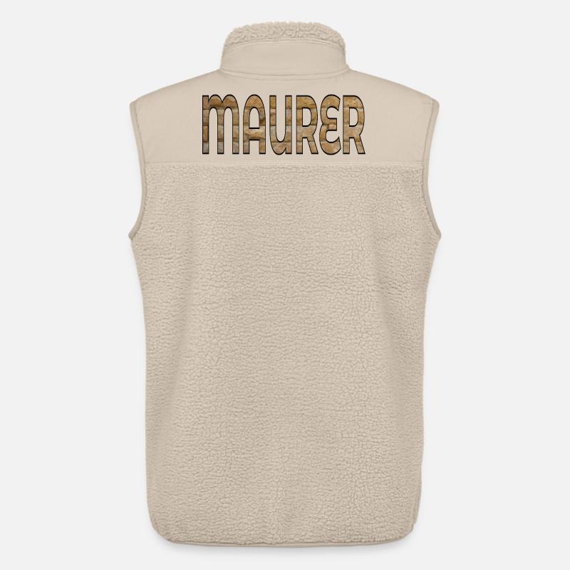 BRIQUES DE CONSTRUCTION DE MAÇONS - Veste sans manches sherpa unisexe Stanley/Stella - beige