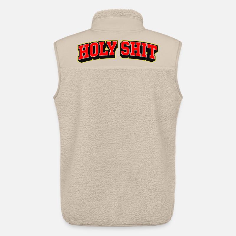Heilige Scheiße, Sportstil-Text-Logo - Unisex Sherpaweste von Stanley/Stella - Beige