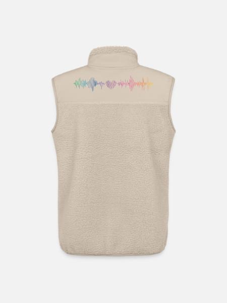 music_beat - Veste sans manches sherpa unisexe Stanley/Stella - beige