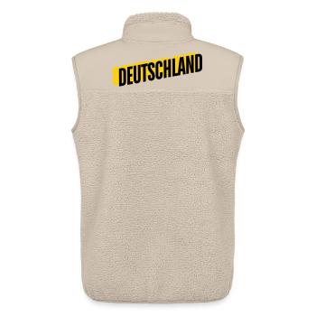 ALLEMAGNE 20240619 110024 0000 - Veste sans manches sherpa unisexe Stanley/Stella - beige - Dos - AI Model Male 178 light (178cm)