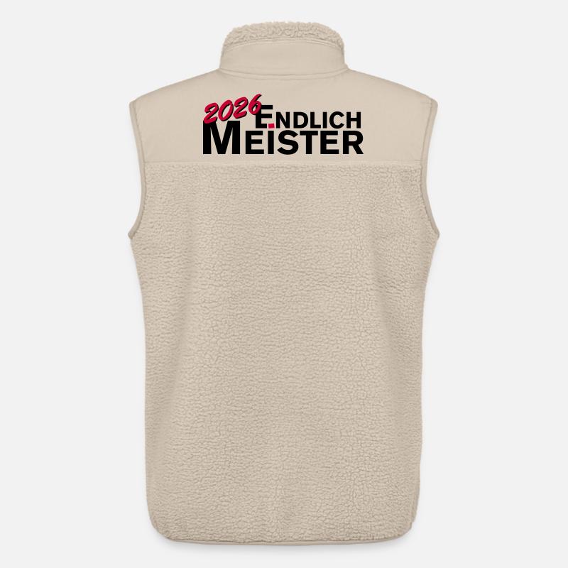 Endlich Meister 2026 Meisterschaft - Unisex Sherpaweste von Stanley/Stella - Beige