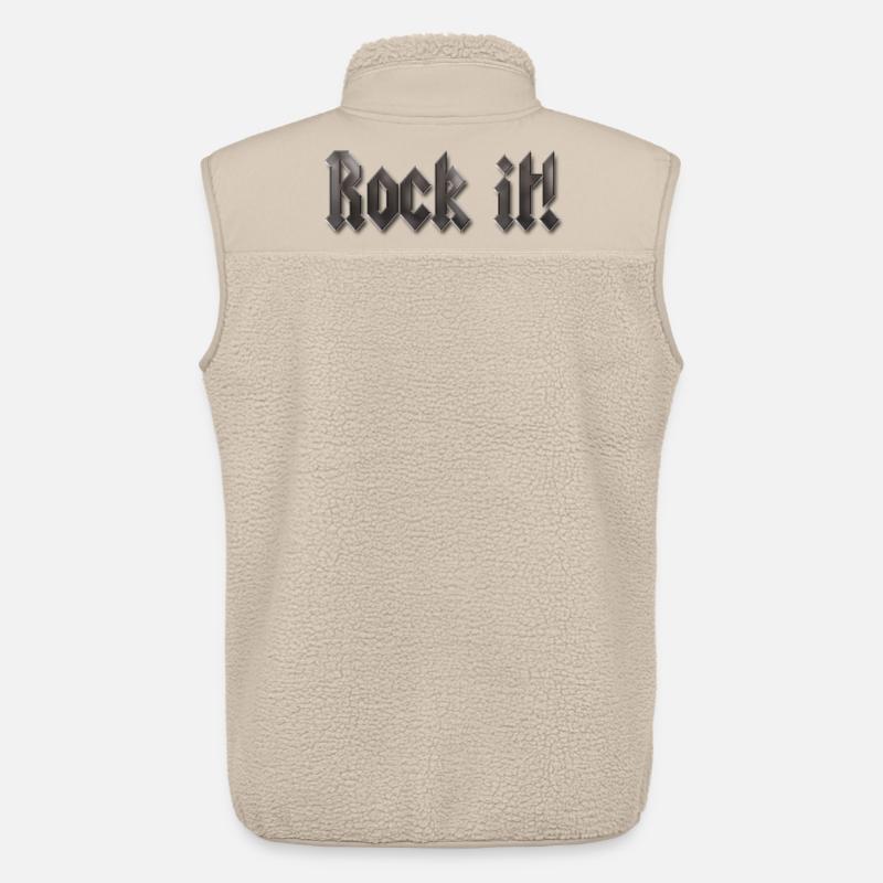 rock it! - Unisex Sherpaweste von Stanley/Stella - Beige