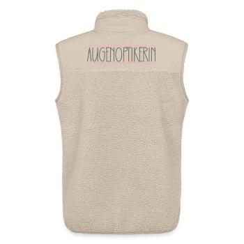 Augenoptikerin Geschenk Optikerin Beruf - Unisex Sherpaweste von Stanley/Stella - Beige - Hinten - AI Model Male 178 light (178cm)