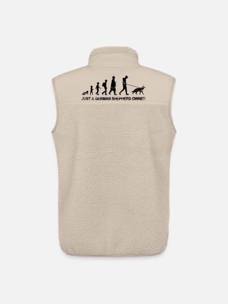 Only one German Shepherd owner - Unisex Sherpa Gilet by Stanley/Stella - beige