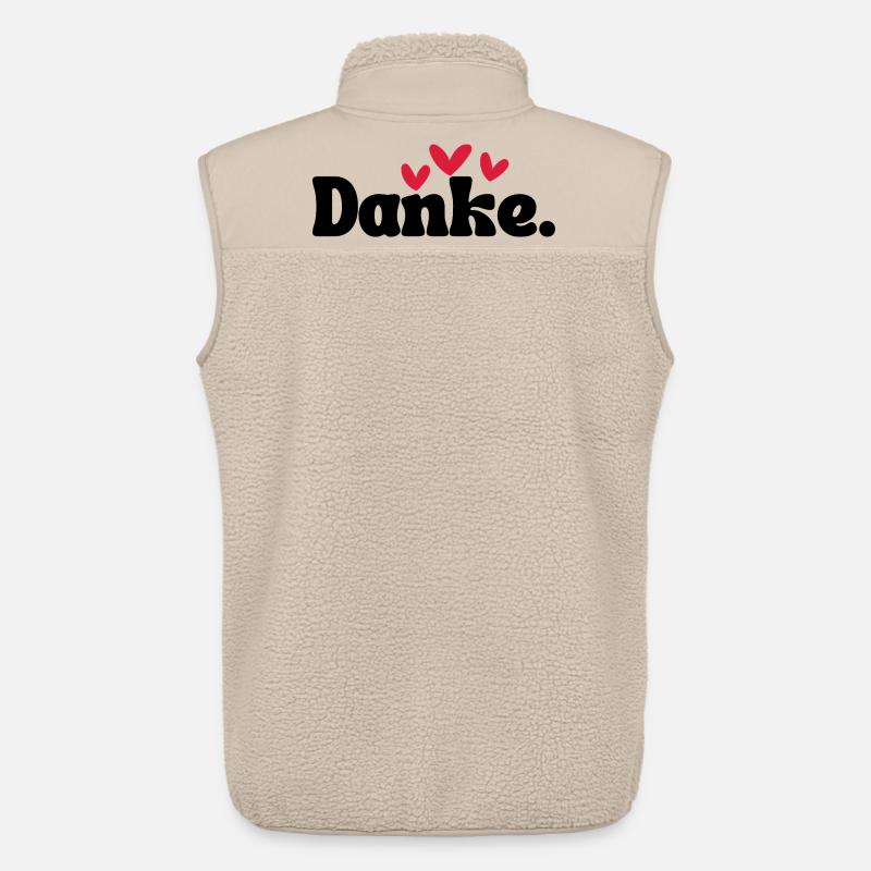 Drei Herzen Doodle Muster - Unisex Sherpaweste von Stanley/Stella - Beige