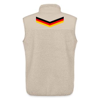 DEUTSCHLAND GERMANY EUROPA DEUTSCHE SPORT FAN - Unisex Sherpaweste von Stanley/Stella - Beige - Hinten - AI Model Male 178 light (178cm)