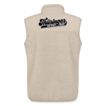 Thuringians and pride in it | Colors can be changed - Unisex Sherpa Gilet by Stanley/Stella - beige - Back - AI Model Male 178 light (178cm)