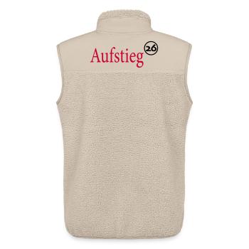 Promu Promotion 2026 - Veste sans manches sherpa unisexe Stanley/Stella - beige - Dos - AI Model Male 178 light (178cm)