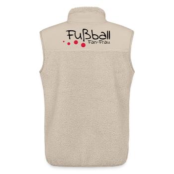 fußball - Unisex Sherpaweste von Stanley/Stella - Beige - Hinten - AI Model Male 178 light (178cm)