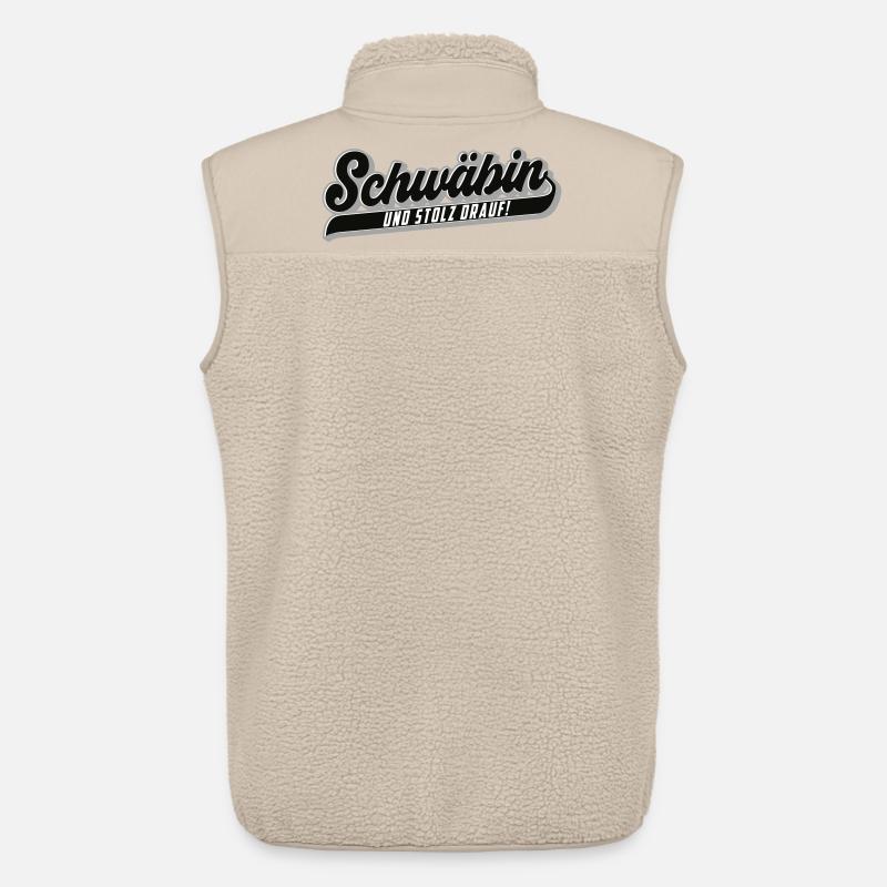 Stolze Schwäbin | Farben änderbar - Unisex Sherpaweste von Stanley/Stella - Beige