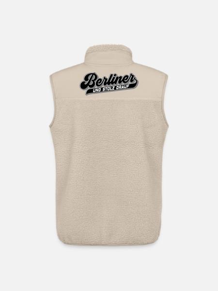 Berliner und Stolz drauf | Farben änderbar - Unisex Sherpaweste von Stanley/Stella - Beige